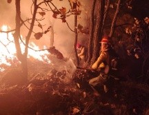 El incendio comenzó alrededor de las 13:30 horas de ayer en el paraje conocido como El Roble - Puerta de Guadalupe, y los trabajos de control se extendieron hasta la madrugada de hoy. ESPECIAL