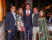Rafael Tejeda, Roxana León, Salvatore Ferragamo Jr., Alberto Esquer y Karen Lozano. GENTE BIEN JALISCO / A. Rodríguez