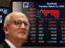 La bolsa de Wall Street volvió a cerrar en rojo este martes, tras el batacazo sufrido ayer lunes. EFE / J. Lane