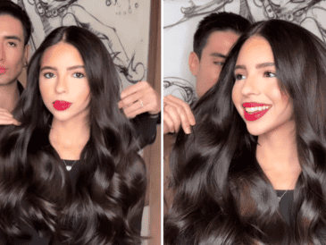 Ángela Aguilar presume extensiones. INSTAGRAM/ @micky_hair