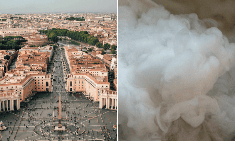 &nbsp;Tras reunir a los cardenales en Roma y seleccionar a través de votación al nuevo papa, el humo blanco es el máximo símbolo de inicio de un nuevo pontificado. UNSPLASH/Caleb Miller/KWON JUNHO 