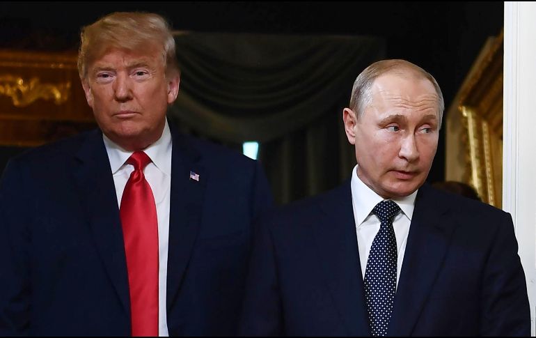 Donald Trump y Vladímir Putin, presidentes de Estados Unidos y Rusia, respectivamente. AFP / ARCHIVO