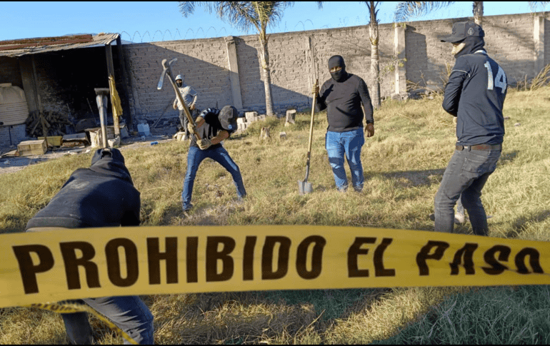 Durante la tarde del pasado viernes 7 de marzo, el colectivo de búsqueda de personas desaparecidas dio con el Rancho Izaguirre, ubicado en el municipio Teuchitlán. FACEBOOK / Guerreros Buscadores De Jalisco