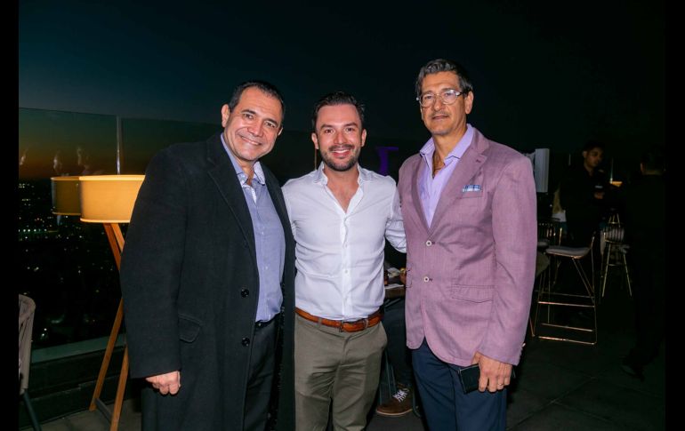 Jorge Ramírez, Nacho Ramírez y Daniel Guerrero. GENTE BIEN JALISCO / A. Rodríguez