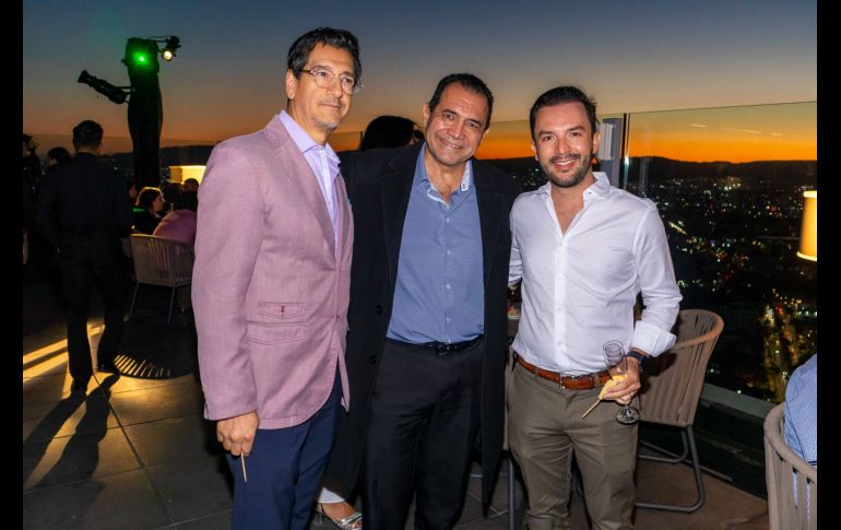 Daniel Guerrero, Jorge Ramírez y Nacho Ramírez. GENTE BIEN JALISCO / A. Rodríguez