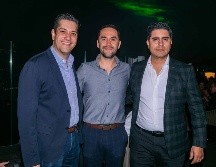 Mauro Garza, Luis García y Toño Mendoza. GENTE BIEN JALISCO / A. Rodríguez