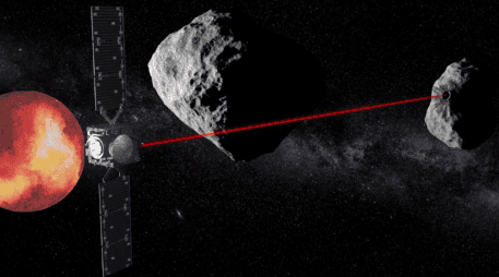 El objetivo de esta misión será escudriñar un sistema binario de asteroides. EFE / ESA - Science Office