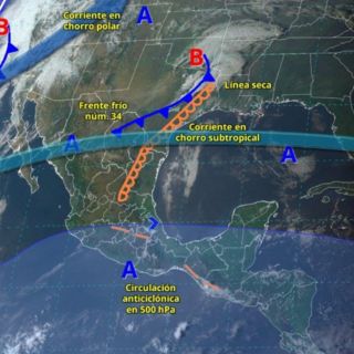 Frente frío 34 y onda de calor afectarán a México este jueves