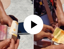 Argentinos estafan a vendedora en Yucatán. ESPECIAL/ X