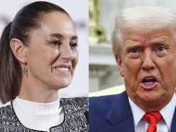 Claudia Sheinbaum y Donald Trump, presidentes de México y Estados Unidos, respectivamente. ESPECIAL / EFE y AP
