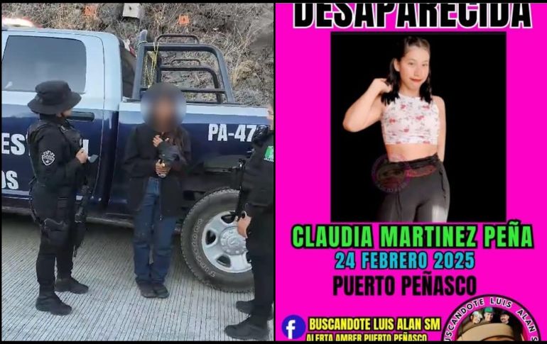 Se desconoce cómo es que llegó hasta el municipio de El Arenal y por qué caminaba sobre la carretera. ESPECIAL / Secretaría de Seguridad Social / FACEBOOK / Confidencial Sonora