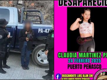Se desconoce cómo es que llegó hasta el municipio de El Arenal y por qué caminaba sobre la carretera. ESPECIAL / Secretaría de Seguridad Social / FACEBOOK / Confidencial Sonora