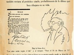 Esquela que el propio Ixca Farías redactó para su muerte.