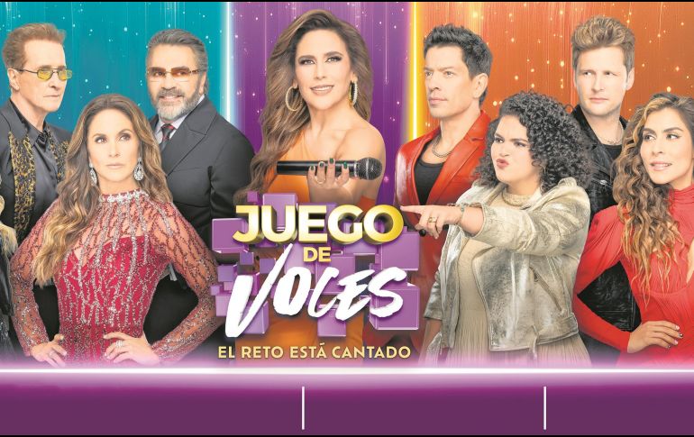 “Juego de Voces” es uno de los programas más exitosos de Televisa; en la foto, el talento que participa en dicho proyecto. ESPECIAL