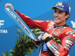 Dos fines de semana perfectos para Marc Márquez: 'pole position', victoria en la Sprint y triunfo en el GP. EFE/ J. I. Roncoroni.