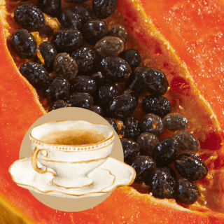 ¿Cómo se prepara el té de semillas de papaya?