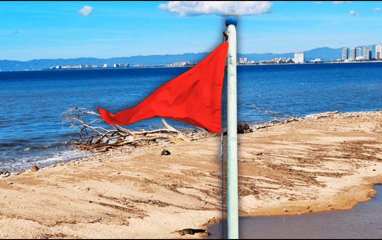 Las playas de Puerto Vallarta permanecían con bandera roja a la hora de los accidentes mortales. EL INFORMADOR / ARCHIVO