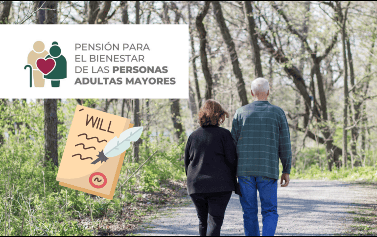 Si bien la Pensión del Bienestar en sí misma no se hereda, el programa contempla el Pago de Marcha como un apoyo único para la persona auxiliar registrada.  CANVA