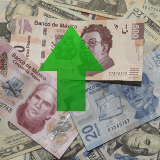 Peso mexicano cierra la jornada con tendencia positiva