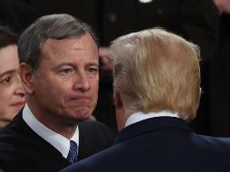 John Roberts, presidente de la Corte Suprema de Estados Unidos puso en su sitio a Trump tras una declaración polémica. AFP/O. Douliery.