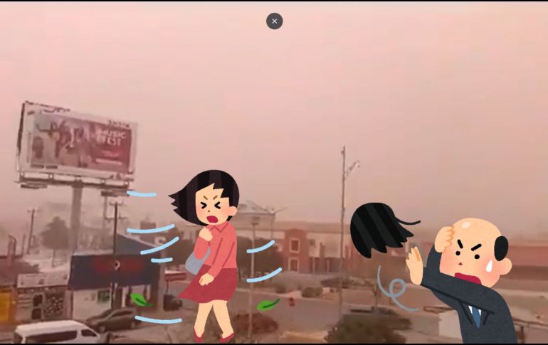 Cabe señalar que se han registrado rachas de fuertes vientos en las ciudades de Ahumada, Janos, Chihuahua y Juárez. ESPECIAL