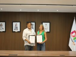 El director general del IDEFT, Salvador Cosío Gaona agregó que con la firma del convenio se pretende ir más allá de los cursos tradicionales. CORTESÍA.