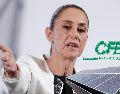 Sheinbaum anunció las medidas que se tomarán en la CFE ante la temporada de calor. EFE / Isaac Esquivel