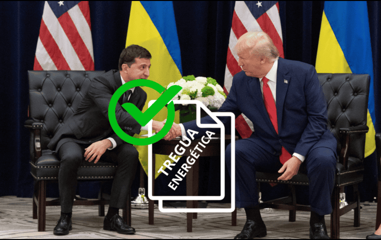 Zelenski transmite a Trump que está listo para hacer efectiva la tregua energética. EFE/Ukraine Presidential Press Service/CANVA.