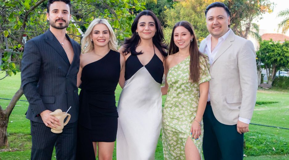 Álvaro Bayardo, Claudia Esquer, Aranza Martínez, Priscila Basulto y Christian Frey. GENTE BIEN JALISCO / A. Rodríguez