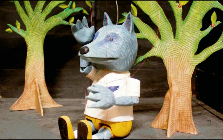 Escena de la obra de teatro “¡Que viene el lobo!”. CORTESÍA