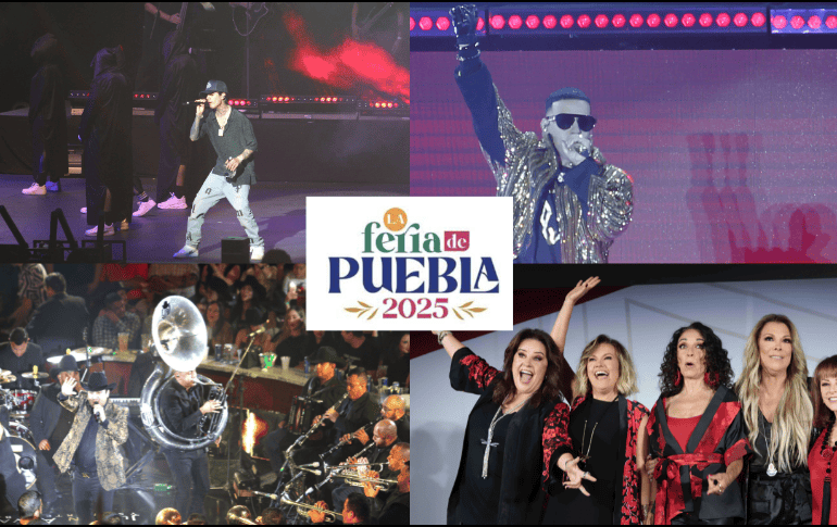 Estos artistas se presentarán en la Feria de Puebla 2025. EL INFORMADOR / SUN / ARCHIVO