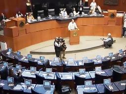 Los legisladores guindas reventaron la sesión de ayer. ESPECIAL