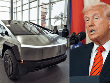 "Estoy impaciente por ver a los enfermos matones terroristas condenados a sentencias de prisión de 20 años por lo que están haciendo a Elon Musk y a Tesla", escribió Trump. AP/R. VOGUEL EFE/B. CASH