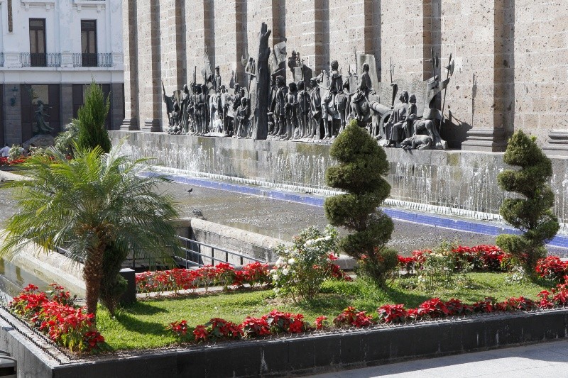Plaza Fundadores, atrás del Teatro Degollado. EL INFORMADOR / ARCHIVO 