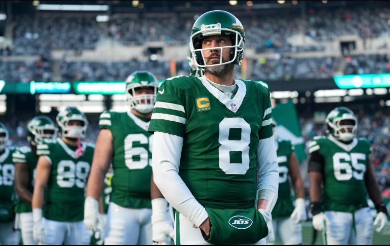 A sus 41 años, Aaron Rodgers busca revivir su carrera después de un par de temporadas decepcionantes con los Jets de Nueva York. AP/S. Wenig
