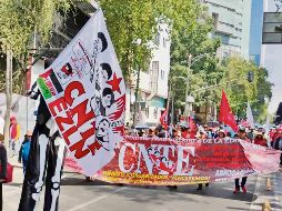 Las protestas del magisterio para echar abajo la reforma a la Ley del ISSSTE colapsaron el jueves las principales avenidas de la Ciudad de México. EL UNIVERSAL