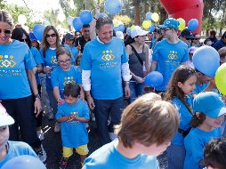 La Quinta Caminata por el Día Mundial con Síndrome de Down inició en Avenida Patria y Romanos y concluyó en la Unidad Deportiva El Polvorín, un acto encabezado por el presidente municipal de Zapopan, Juan José Frangie. EL INFORMADOR / H. Figueroa
