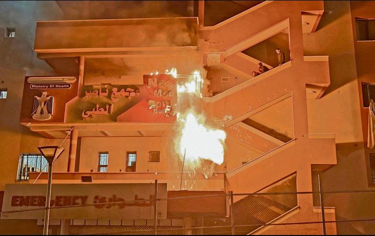 El Hospital Nasser fue blanco del ataque israelí. ESPECIAL