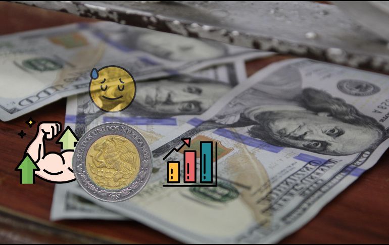 El peso mexicano reportó una apreciación frente al dólar para el inicio de semana. EL INFORMADOR / ARCHIVO