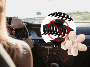 La recomendación de no usar pinzas para el cabello en un automóvil no solo aplica a los conductores, se extiende también a pasajeros. ESPECIAL