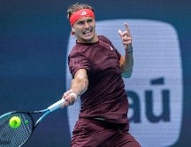 Alexander Zverev busca aprovechar al máximo la ausencia del número uno del mundo. EFE/C. Herrera
