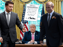 Rusia y Ucrania acuerdan con EE.UU. trabajar por una tregua energética y marítima. EFE/P. Golovkin/AP Photo/S. Wenig/AP Photo/E. Vucci