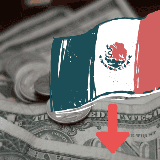Peso mexicano RETROCEDE al finalizar la jornada