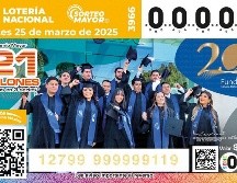 Esta semana la Lotería Nacional reconoció en su billete del Sorteo Mayor el 20 aniversario de la Escuela Bancaria y Comercial. X/lotenal