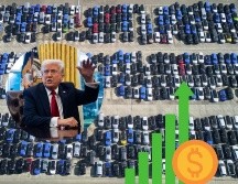 Los riesgos de aranceles anunciados por Trump son enormes para varias marcas europeas.AP / M. PROBST / EFE /F.  CHUNG