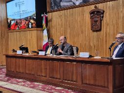 El Consejo General Universitario de la Universidad de Guadalajara realizó su última sesión encabezada por Ricardo Villanueva quien a partir del 1 de abril dejará de ser rector general de la casa de estudios. EL INFORMADOR / M. Hernández