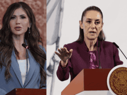 La Mandataria federal destacó que al mismo tiempo que hay una defensa de evitar cualquier intervención en la soberanía del país, se colabora con el gobierno estadounidense. EFE/C. ORTEGA EFE/J. MÉNDEZ