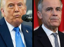 Donald Trump y Mark Carney, en imágenes de archivo. AFP