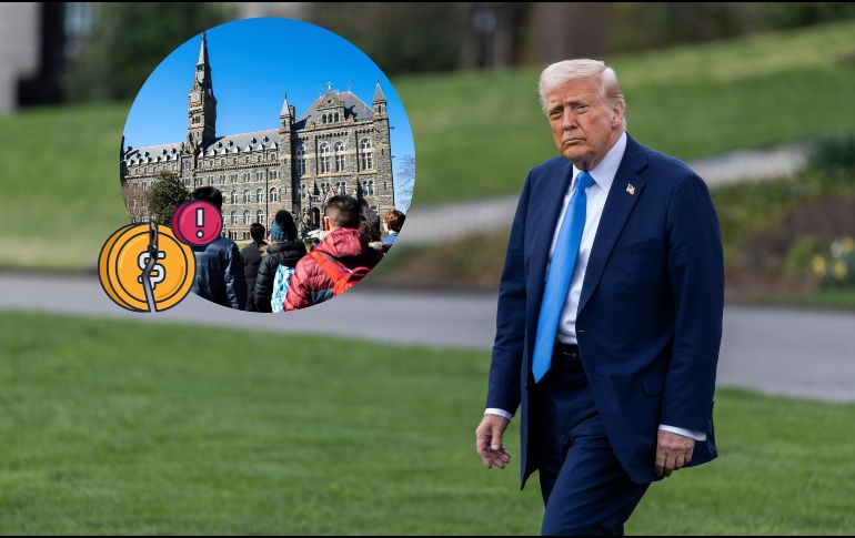 El gobierno de Donald Trump decidió restringir el financiamiento a universidades. EFE / EPA / SHAWN THEW