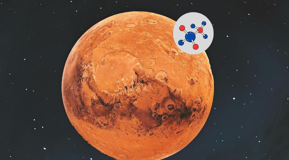 Este nuevo hallazgo allana el camino para futuras misiones científicas interplanetarias en busca de rastros de química compleja próximos a la vida. Pixabay y Canva